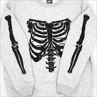 画像4: 【送料無料】CAPTAIN STREET Bone クルーネックスウェット ASH キャプテンストリート