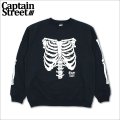 【送料無料】CAPTAIN STREET Bone クルーネックスウェット NAVY キャプテンストリート