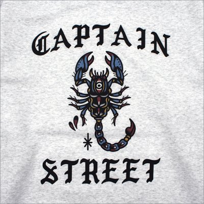 画像5: 【送料無料】CAPTAIN STREET Scorpion P/Oパーカー ASH キャプテンストリート
