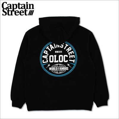 画像1: 【送料無料】CAPTAIN STREET C.E. P/Oパーカー BLACK キャプテンストリート