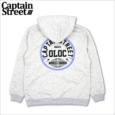 画像1: 【送料無料】CAPTAIN STREET C.E. P/Oパーカー ASH キャプテンストリート