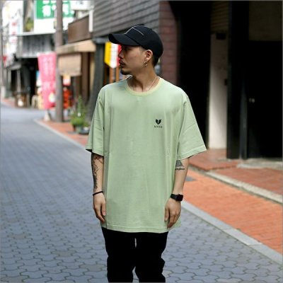 画像2: 【30%OFF】Deviluse デビルユース Heartaches Stone Wash Tシャツ SEA GREEN