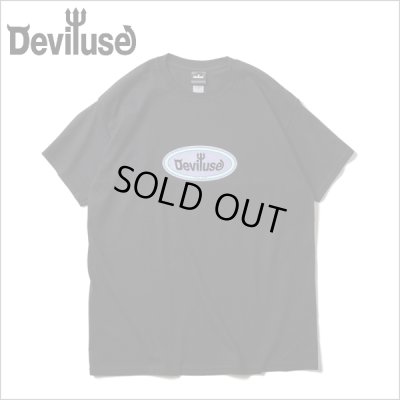 画像1: 【20%OFF】Deviluse デビルユース Oval Logo Tシャツ BLACK