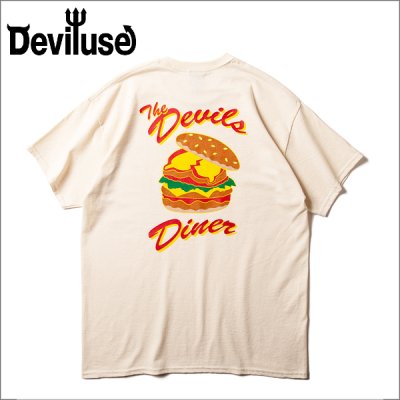 画像1: Deviluse デビルユース Devil's Diner Tシャツ NATURAL