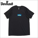 Deviluse デビルユース Blue Box Logo Tシャツ BLACK