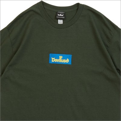 画像3: Deviluse デビルユース Blue Box Logo Tシャツ GREEN