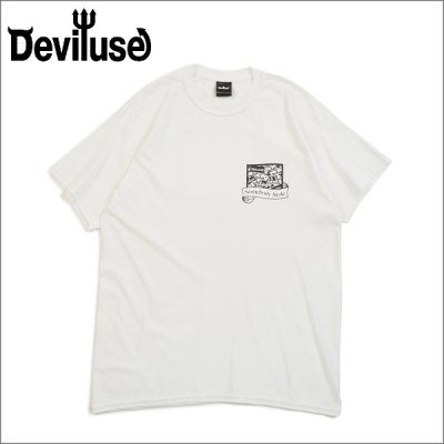 画像1: Deviluse デビルユース Somebody Stole Tシャツ WHITE