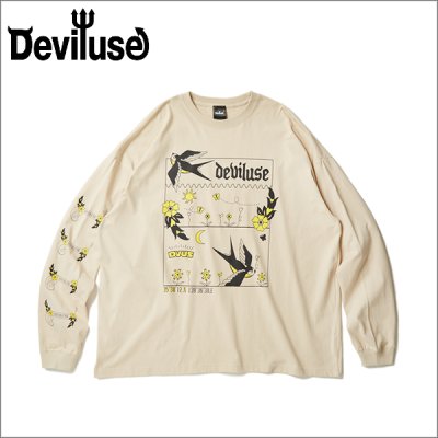 画像1: Deviluse デビルユース Swallow L/S Tシャツ SAND