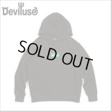 【20％OFF】【送料無料】Deviluse デビルユース Green Box Logo P/Oパーカー BLACK