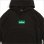 画像3: 【送料無料】Deviluse デビルユース Green Box Logo P/Oパーカー BLACK (3)