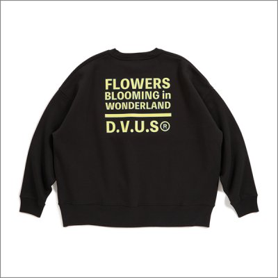 画像2: 【送料無料】Deviluse デビルユース Prickly Flower クルーネックスウェット BLACK