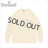 Deviluse デビルユース Pentagram L/S Tシャツ WASHED MUSTARD