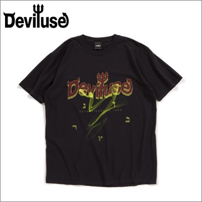 画像1: Deviluse デビルユース Haze Tシャツ BLACK