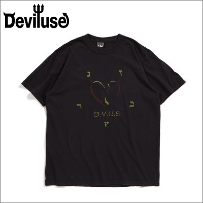 画像1: Deviluse デビルユース Pictograph Tシャツ BLACK