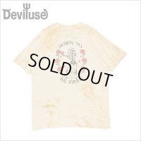 【40％OFF】Deviluse デビルユース Born to Be Free Tシャツ YELLOW TIEDYE