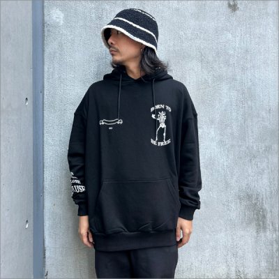 画像3: 【送料無料】Deviluse デビルユース Bone to be free P/Oパーカー BLACK