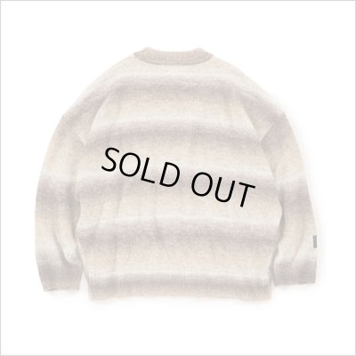 画像2: 【送料無料】Deviluse デビルユース Border Knit Crewneck BROWN