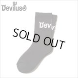 Deviluse デビルユース Logo Socks BLACK