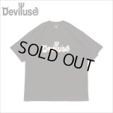 Deviluse デビルユース Foaming Logo Tシャツ BLACK