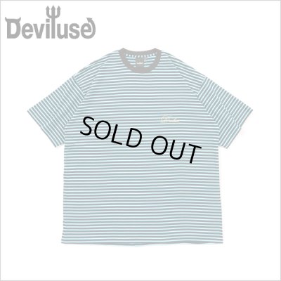 画像1: 【20％OFF】Deviluse デビルユース Border Tシャツ BLACK