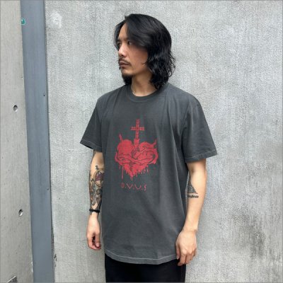 画像3: Deviluse デビルユース Sacred Heart Tシャツ STONE BLACK