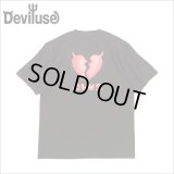 Deviluse デビルユース Plump Heart Tシャツ BLACK