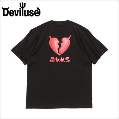 画像1: Deviluse デビルユース Plump Heart Tシャツ BLACK