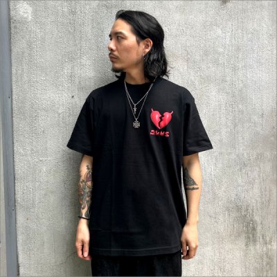 画像3: Deviluse デビルユース Plump Heart Tシャツ BLACK