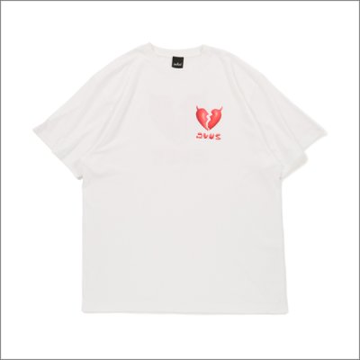 画像2: Deviluse デビルユース Plump Heart Tシャツ WHITE