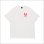 画像2: Deviluse デビルユース Plump Heart Tシャツ WHITE (2)