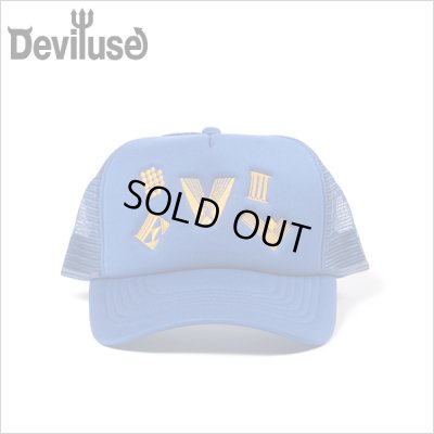 画像1: Deviluse デビルユース Adorn メッシュキャップ BLUE