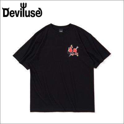 画像1: Deviluse デビルユース Heart Arrow Tシャツ BLACK