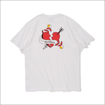 画像2: Deviluse デビルユース Heart Arrow Tシャツ WHITE