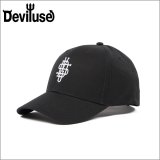 Deviluse デビルユース Monogram キャップ BLACK