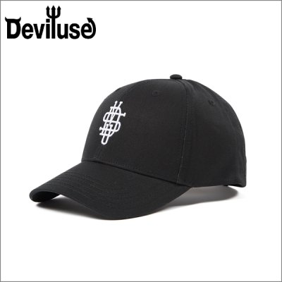 画像1: Deviluse デビルユース Monogram キャップ BLACK