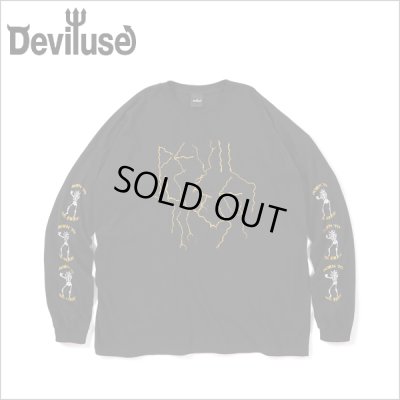 画像1: Deviluse デビルユース Lightning L/S Tシャツ BLACK