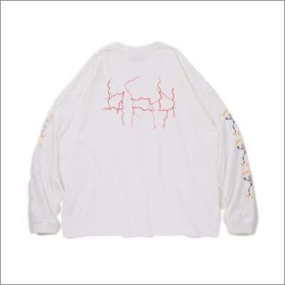 画像2: Deviluse デビルユース Lightning L/S Tシャツ WHITE