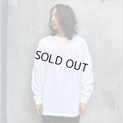 画像3: Deviluse デビルユース Lightning L/S Tシャツ WHITE