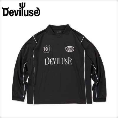 画像1: 【送料無料】Deviluse デビルユース L/S Game Shirt BLACK
