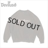 【送料無料】Deviluse デビルユース Molding クルーネックスウェット Washed BLACK