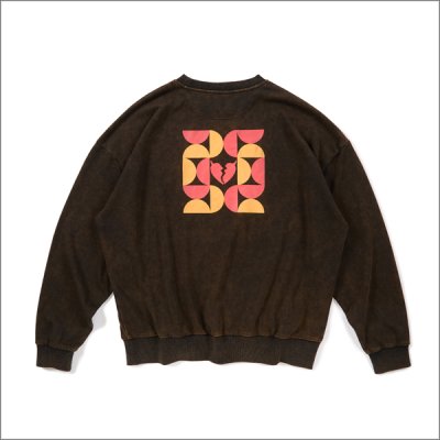 画像2: 【送料無料】Deviluse デビルユース Molding クルーネックスウェット Washed BLACK