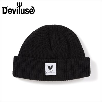 画像1: Deviluse デビルユース Heartaches ビーニー BLACK