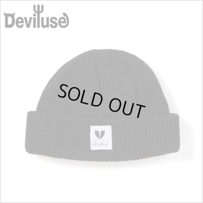 画像1: Deviluse デビルユース Heartaches ビーニー BLACK