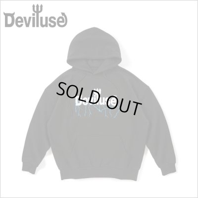 画像1: 【送料無料】Deviluse デビルユース Volt Logo P/Oパーカー BLACK