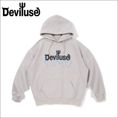 画像1: 【送料無料】Deviluse デビルユース Volt Logo P/Oパーカー L.GRAY