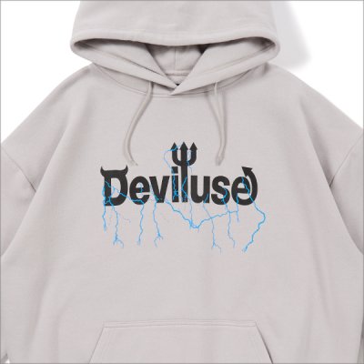 画像3: 【送料無料】Deviluse デビルユース Volt Logo P/Oパーカー L.GRAY