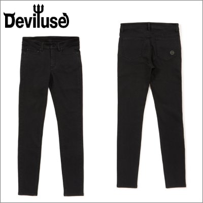 画像1: 【送料無料】Deviluse デビルユース ROCK STAR SKINNY FIT パンツ SiM MODEL BLACK