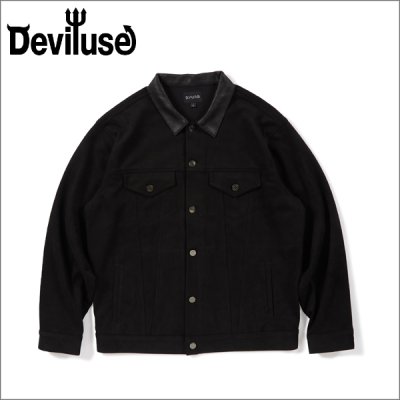 画像1: 【送料無料】Deviluse デビルユース Suede JKT BLACK