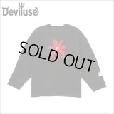 【送料無料】Deviluse デビルユース Prickly Flower Knit Crewneck BLACK