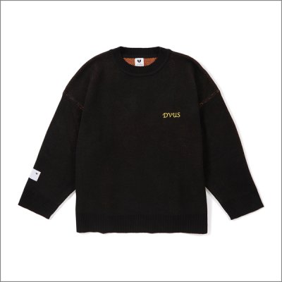 画像2: 【送料無料】Deviluse デビルユース Prickly Flower Knit Crewneck BLACK